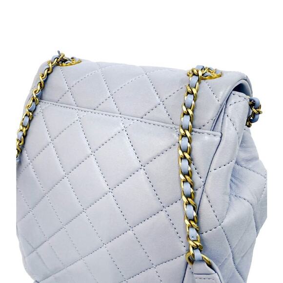 CHANEL Light Blue Chain Backpack C-A27890 - Picture 10 of 10